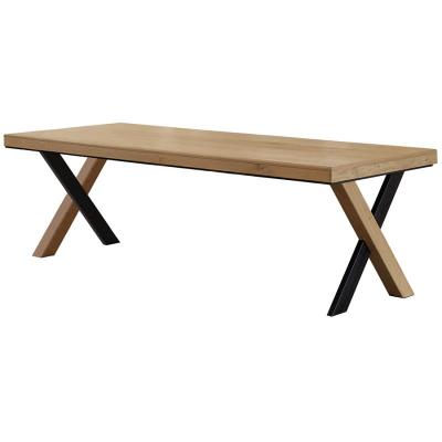 Oakham 2.4M Fixed Dining Table With X Legs